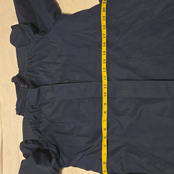 LONDON FOG Vintage Trench Coat with Removable Lining Color Blue Size 12R - Picture 11 of 14